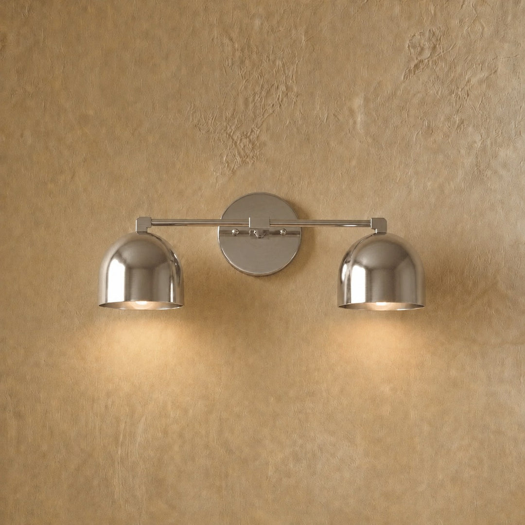 Modern Wall Light Wall Mounted Double Shade Brass Soft Focused Illumination Sconce Light