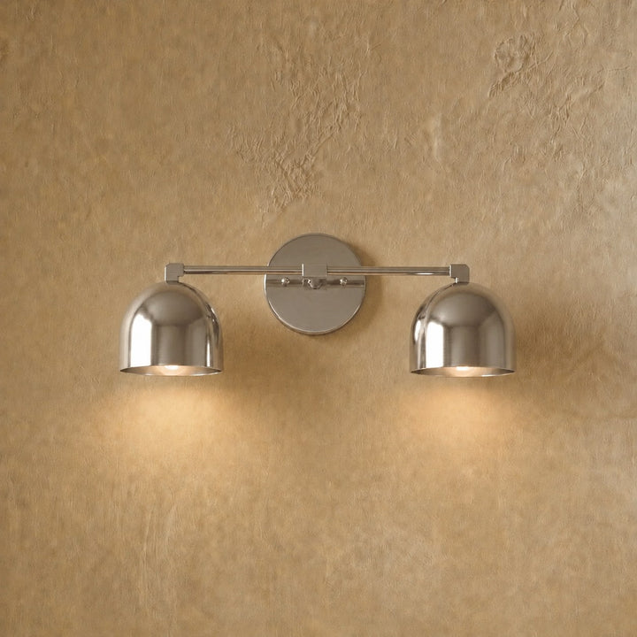 Modern Wall Light Wall Mounted Double Shade Brass Soft Focused Illumination Sconce Light