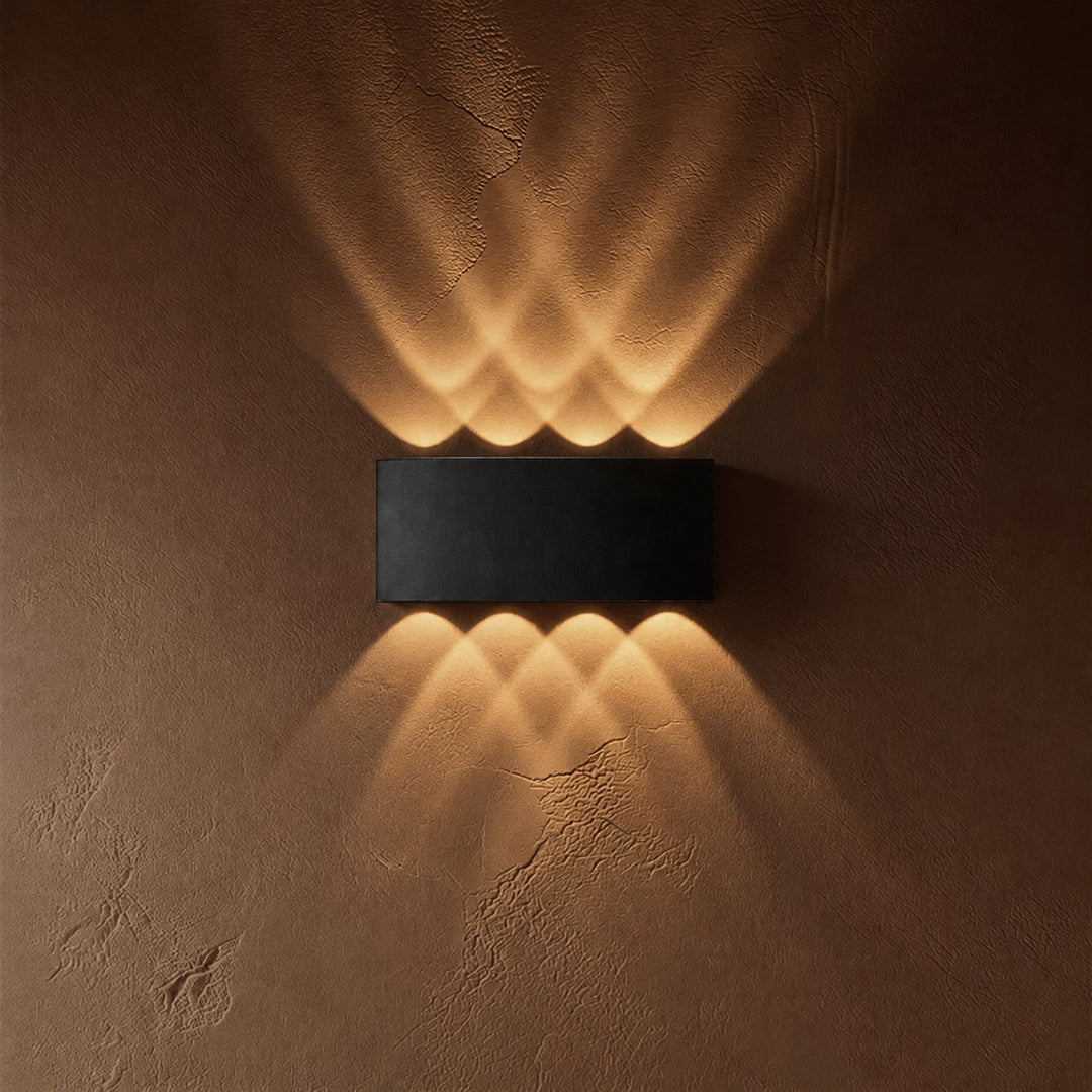 Modern Wall Light Waterproof Aluminum Up-and-Down LED Sconce for Indoor Outdoor Use