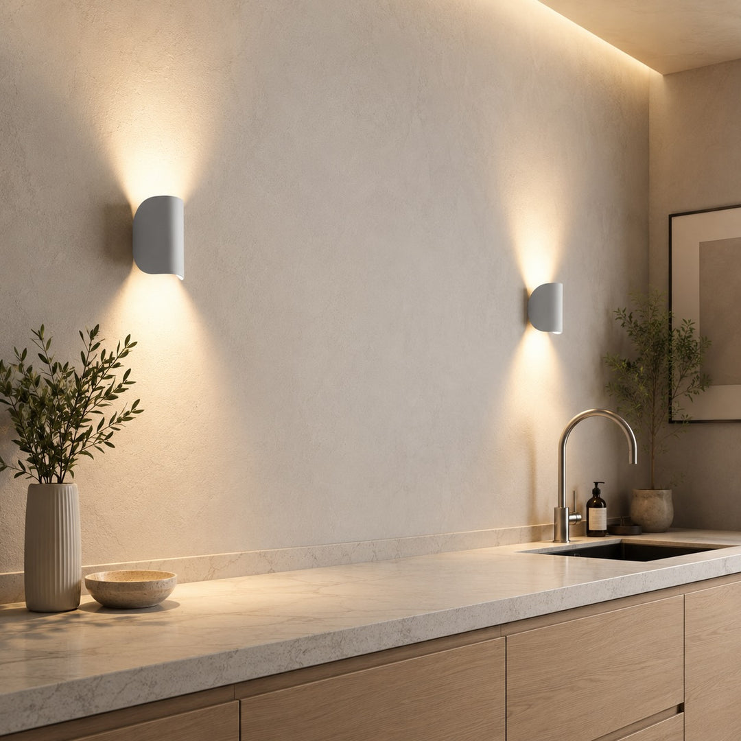 Modern Wall Light Adjustable Aluminum LED Up Down Fixture Dimmable Energy Efficient