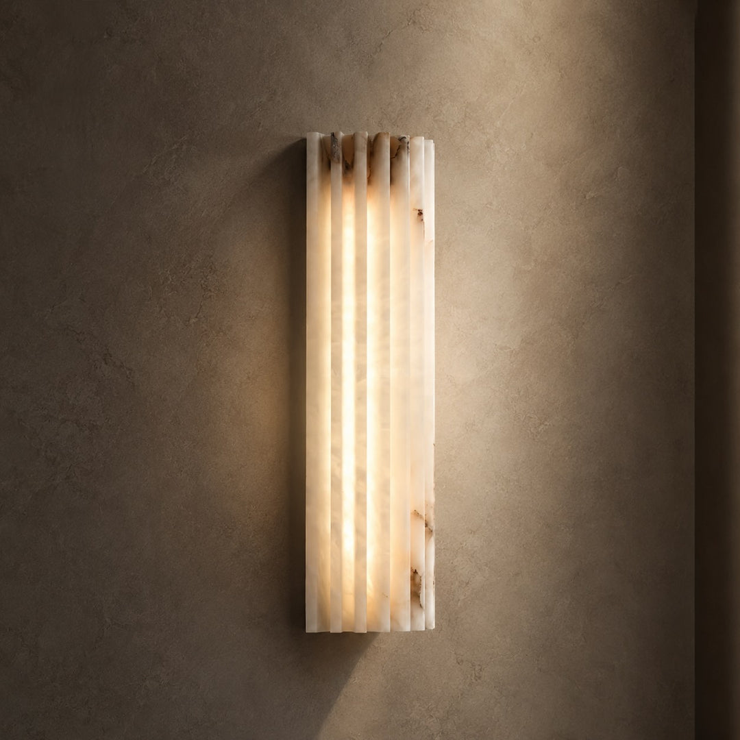 Modern Wall Light Alabaster Wall Mounted Sconce LED Indoor Fixture Hardwired