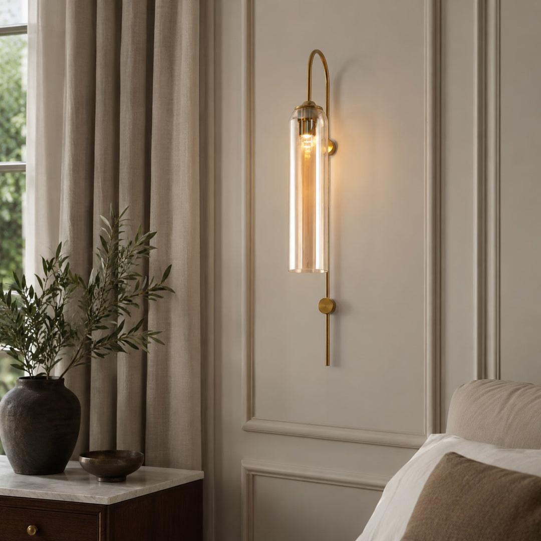 Modern Wall Light Wall Mounted Glass Dimmable LED Fixture for Contemporary Spaces
