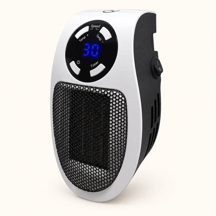 Electric Wall Heater Compact Design Wall Mounted Flame-Retardant with Remote Control Adjustable Temperature 350W
