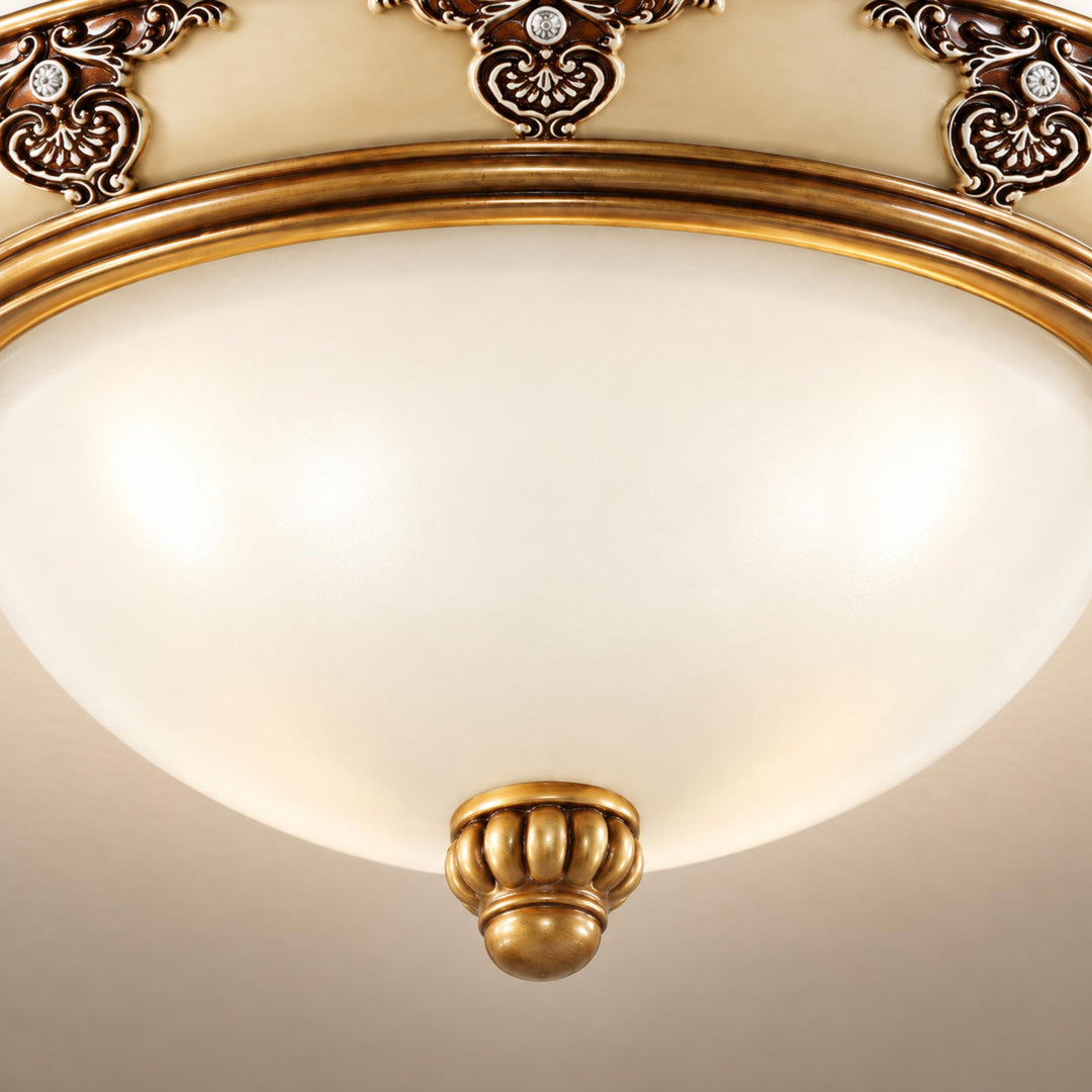 Modern Flush Mount Ceiling Light Aluminum LED Fixture 12 Inch Diameter for Bright Illumination