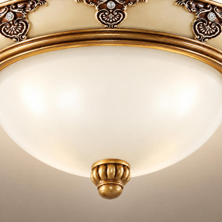 Modern Flush Mount Ceiling Light Aluminum LED Fixture 12 Inch Diameter for Bright Illumination