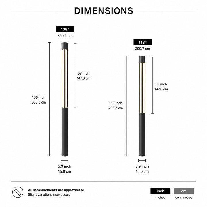 Modern Cylindrical Bollard Light Outdoor LED Waterproof Aluminum 3000K For Pathway Illumination