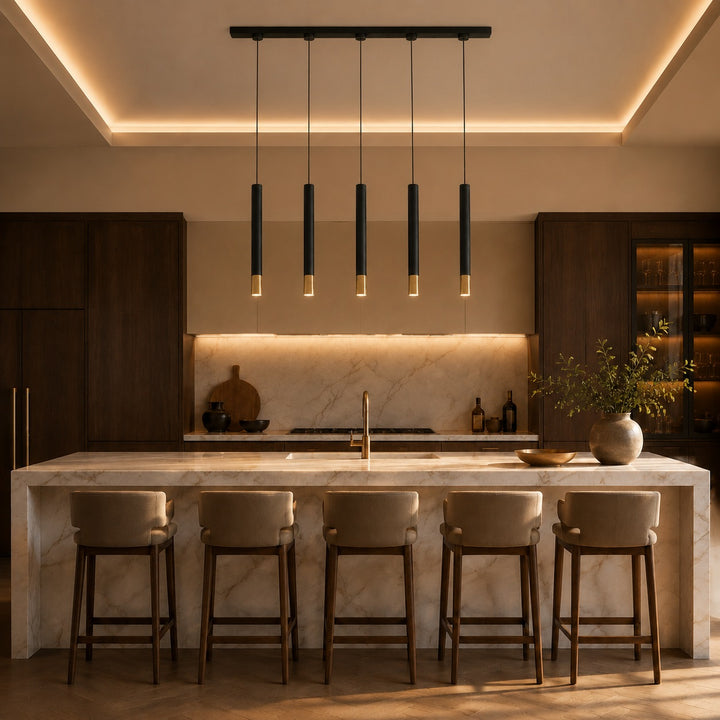 Modern Pendant Lighting Adjustable Dimmable Aluminum Hanging Light for Kitchen Island