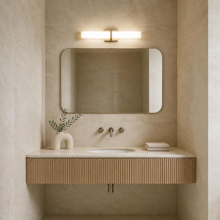 Modern Wall Light Adjustable Stainless Steel Glass Diffuser Indoor LED Sconce Fixture