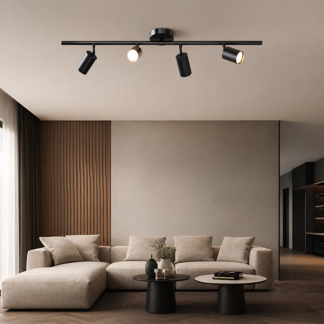 Modern Ceiling Light Adjustable Flush Mount Metal Chandelier with Customisable Spotlights