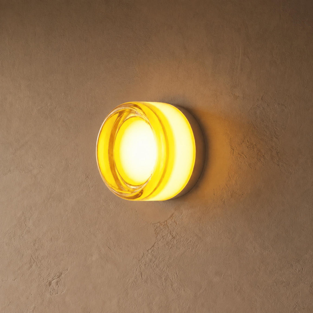 Minimalist Wall Light Wall Mounted Aluminum Circular Design LED Warm Ambient Glow