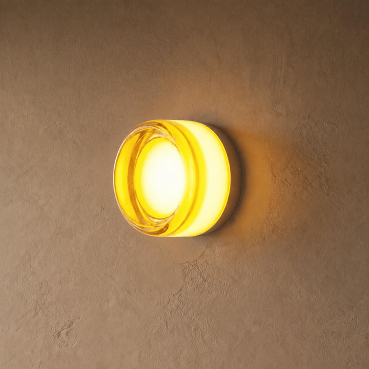 Minimalist Wall Light Wall Mounted Aluminum Circular Design LED Warm Ambient Glow