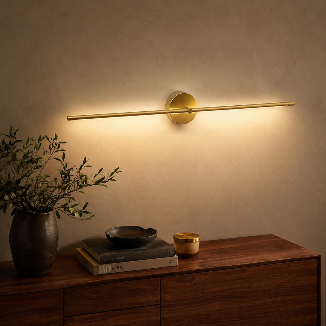 Modern Wall Light Sconce Metal Adjustable LED Linear Design Warm Cool Light Options