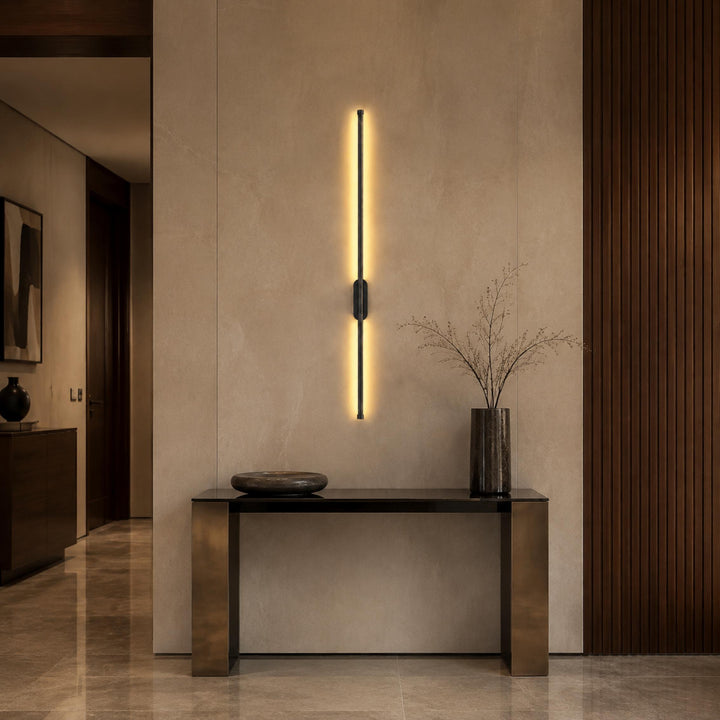 Modern Wall Sconce Lighting LED Tube Light Wall Mounted Aluminum Fixture Adjustable Size
