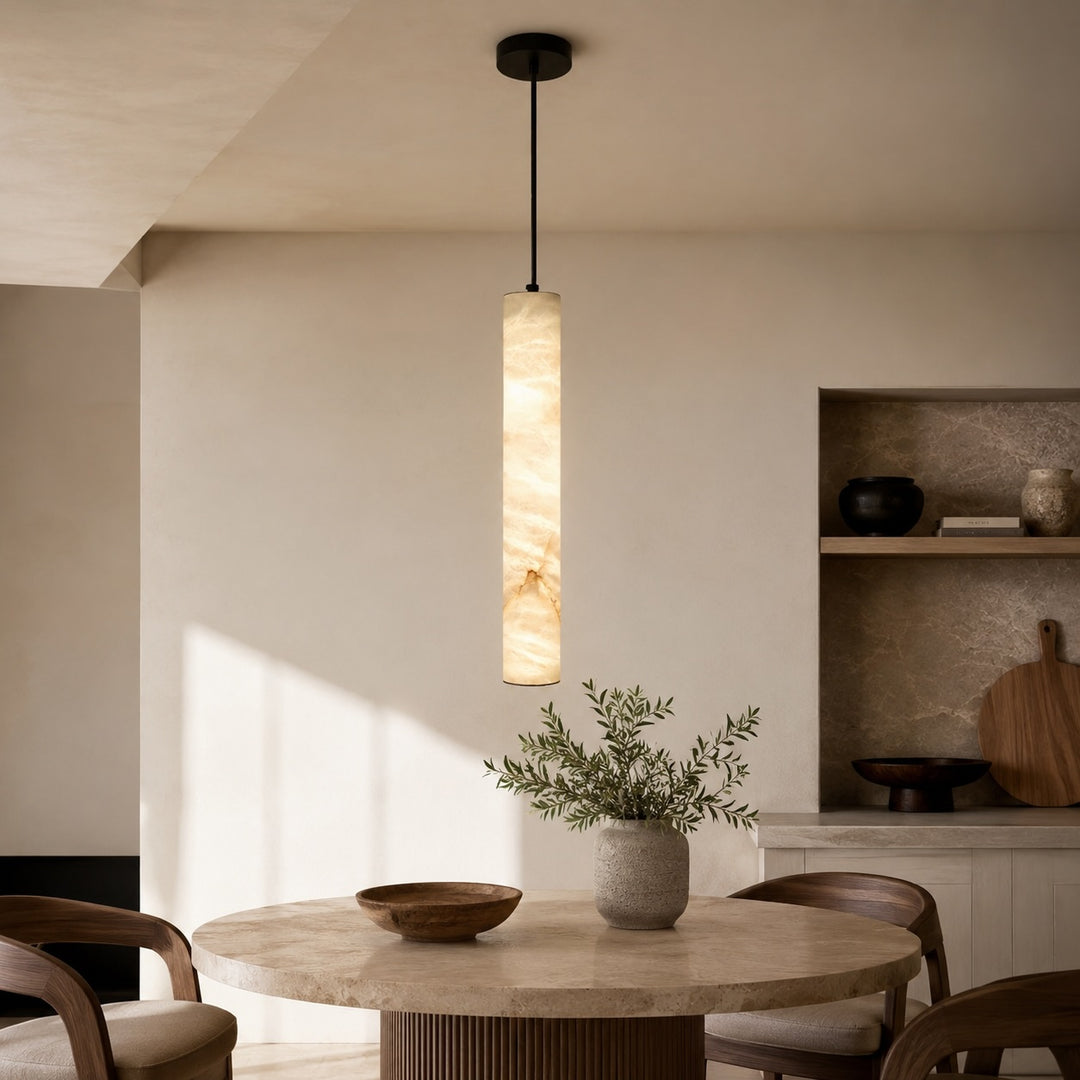Modern Adjustable Pendant Lamp Brass or Black Metal with LED Light for Kitchen Dining Room
