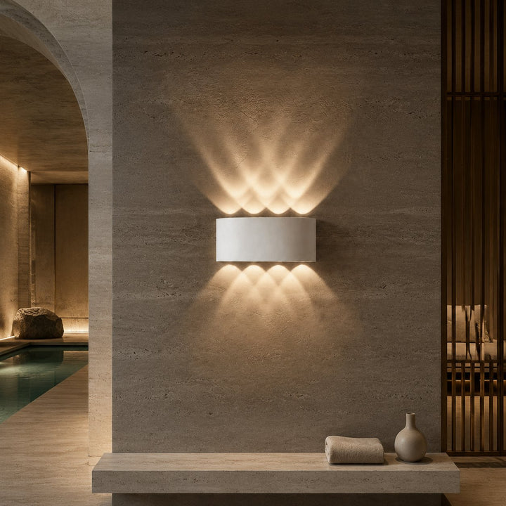 Modern Wall Light Waterproof Aluminum Up-and-Down LED Sconce for Indoor Outdoor Use
