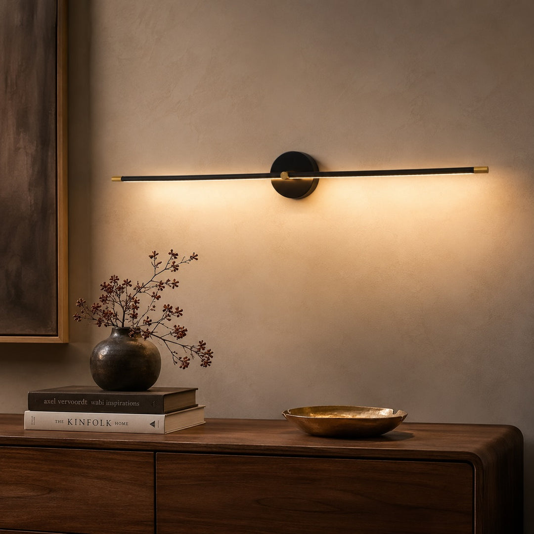 Modern Wall Light Sconce Metal Adjustable LED Linear Design Warm Cool Light Options