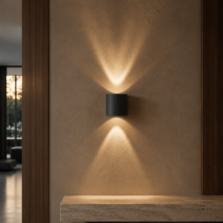 Modern Wall Light Waterproof Aluminum Up-and-Down LED Sconce for Indoor Outdoor Use