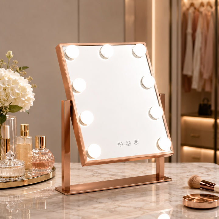 Hollywood Vanity Mirror with Lights Dimmable LED Bulbs 360° Rotating Touch Sensor