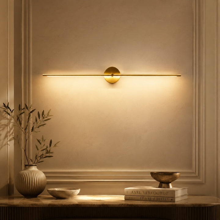 Modern Wall Light Sconce Metal Adjustable LED Linear Design Warm Cool Light Options