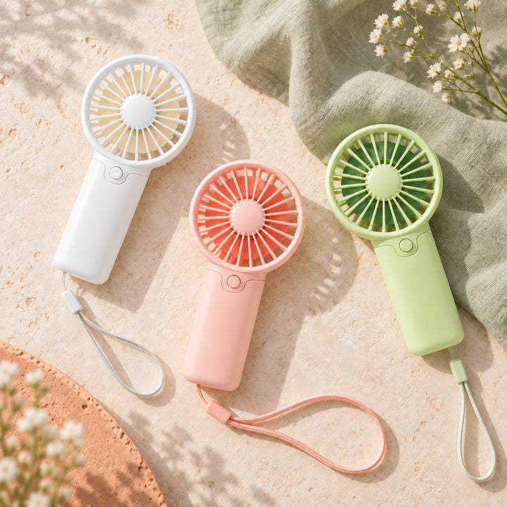 Portable Handheld Fan Lightweight Battery Operated Mini Fan with Compact Design for On-the-Go Cooling