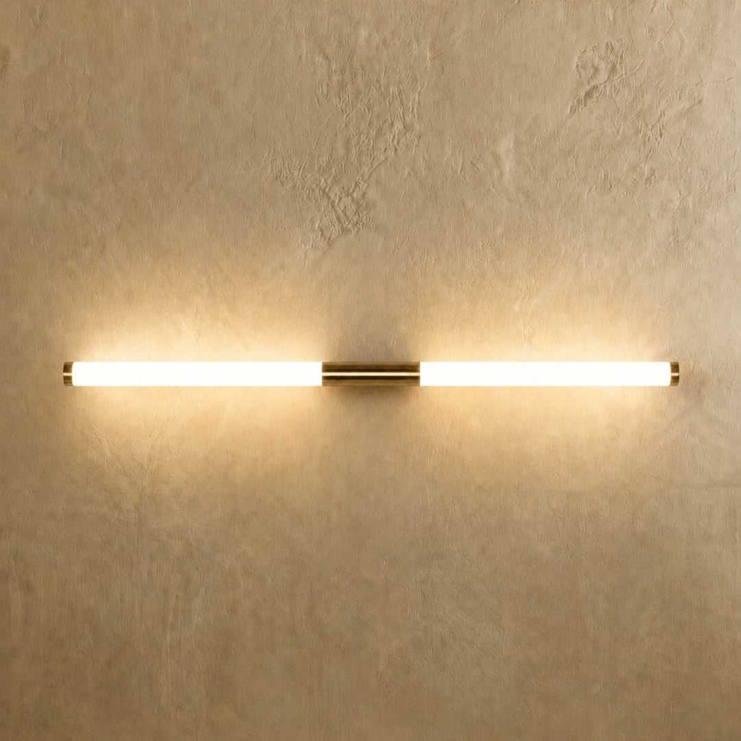 Modern Bathroom Wall Light Linear Fixture Iron PC Adjustable Illumination for Enhanced Visibility