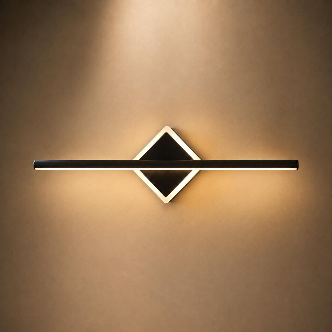 Modern Wall Sconce Lighting Wall Lamp Geometric Aluminum Frame Acrylic Base Dimmable Focused Illumination