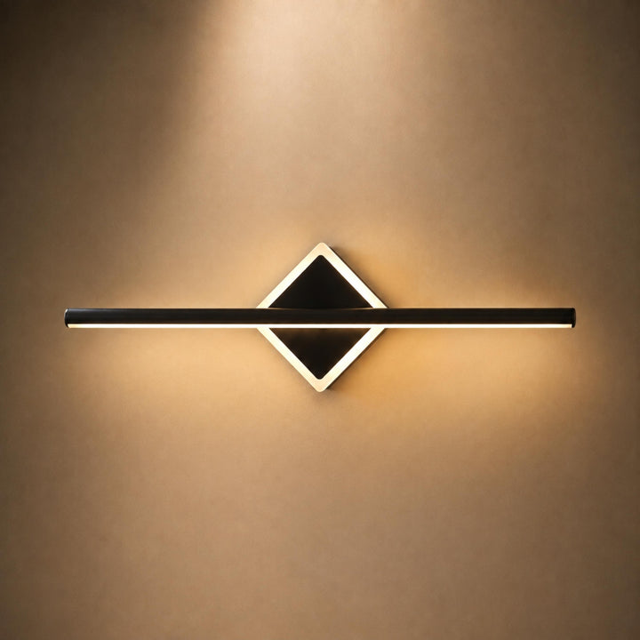 Modern Wall Sconce Lighting Wall Lamp Geometric Aluminum Frame Acrylic Base Dimmable Focused Illumination