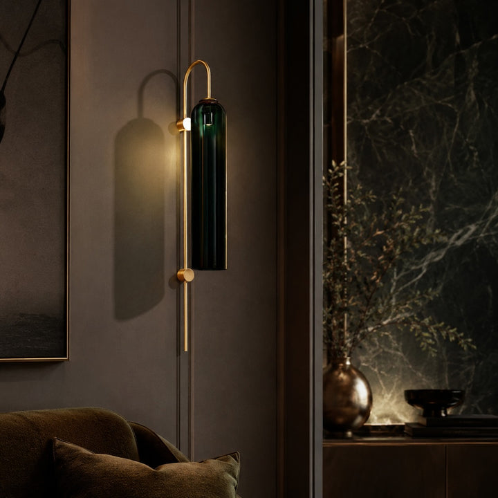 Modern Wall Light Wall Mounted Glass Dimmable LED Fixture for Contemporary Spaces
