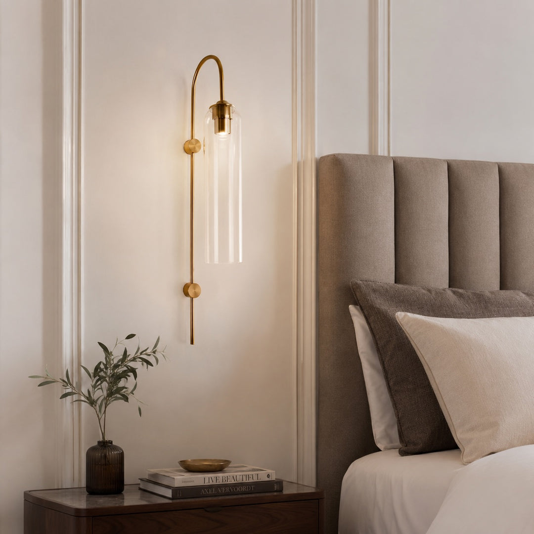 Modern Wall Light Wall Mounted Glass Dimmable LED Fixture for Contemporary Spaces