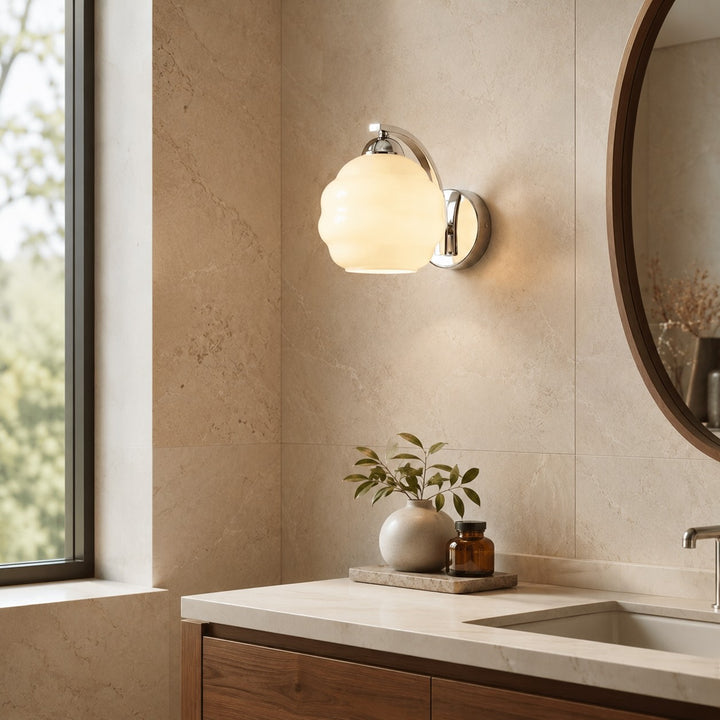 Modern Wall Light Adjustable Sconce Light Metal Glass E26/E27 Base Dimmable Warm Ambience