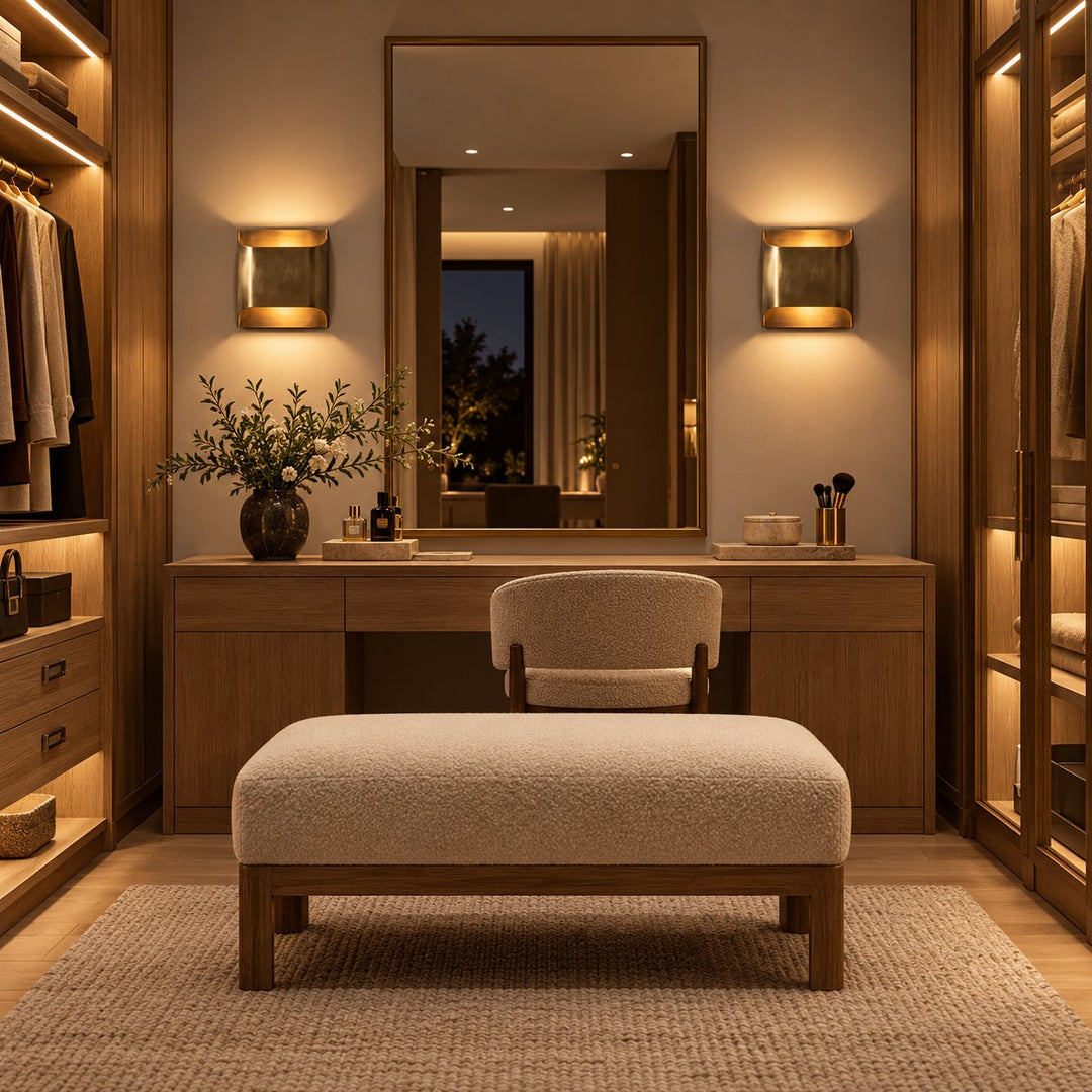 Modern Brass Up & Down Wall Sconce – Contemporary Interior Wall Light