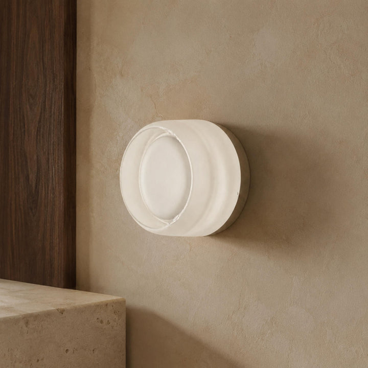 Minimalist Wall Light Wall Mounted Aluminum Circular Design LED Warm Ambient Glow