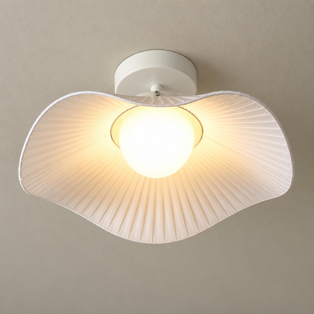 Modern Flush Mount Ceiling Light Acrylic LED Fixture 24 Inch Diameter Soft Illumination