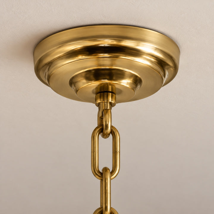 Modern Chandelier Ceiling Light Adjustable Hanging Metal Frame Pleated Shade Dimmable