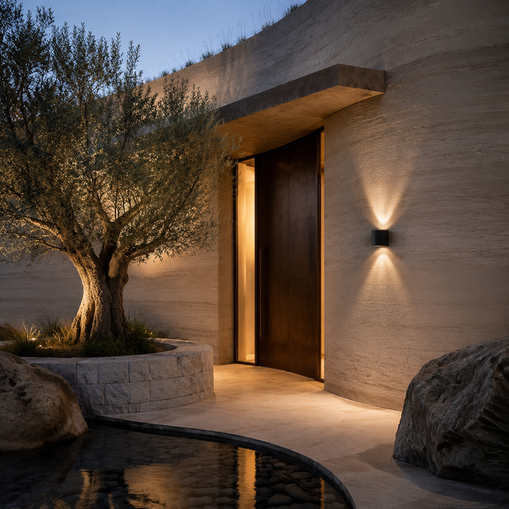 Modern Wall Light Waterproof Aluminum Up-and-Down LED Sconce for Indoor Outdoor Use