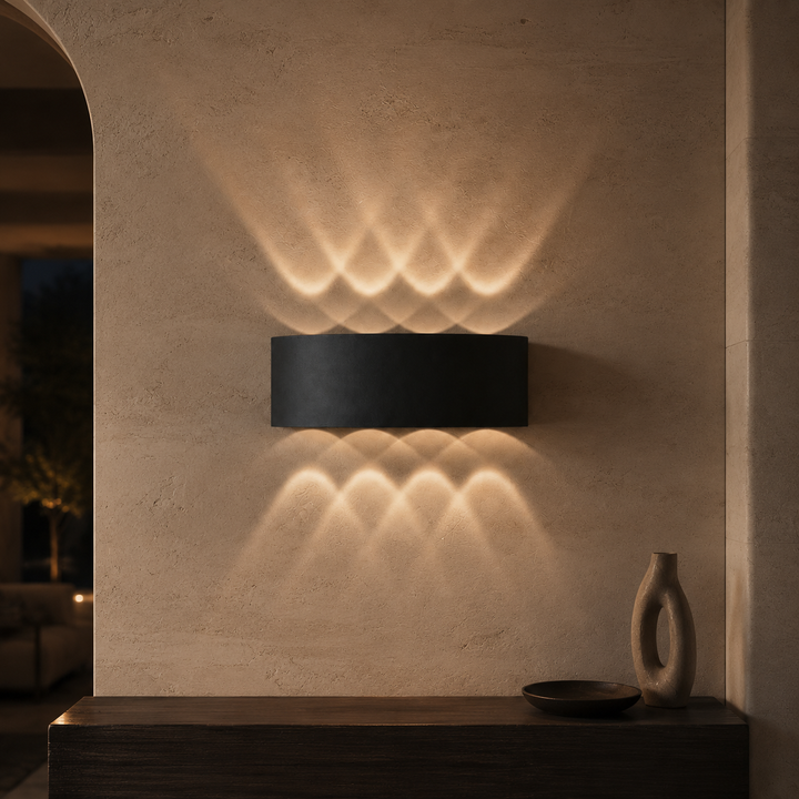 Modern Wall Light Waterproof Aluminum Up-and-Down LED Sconce for Indoor Outdoor Use