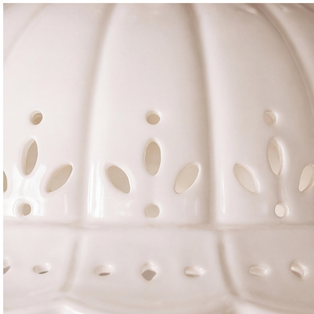 Modern Flush Mount Ceiling Light Antique Brass with Ceramic Shade Indoor Lighting Fixture
