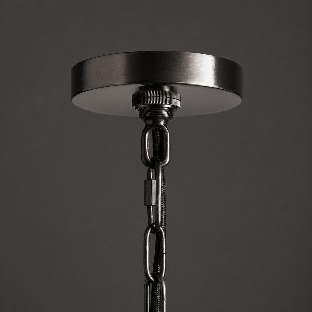 Large Modern Bronze Dome Pendant Light Adjustable Metal Hanging Fixture for Kitchen Island Dining Room