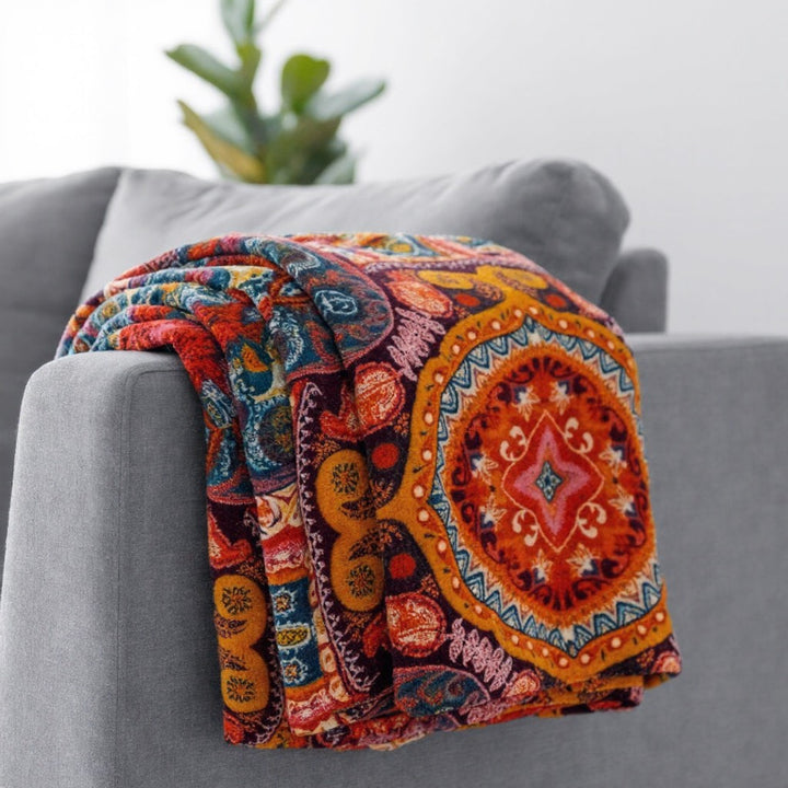 Cooling Blanket Reversible Design 100% Cotton Breathable Moisture-Wicking for Comfortable Sleep