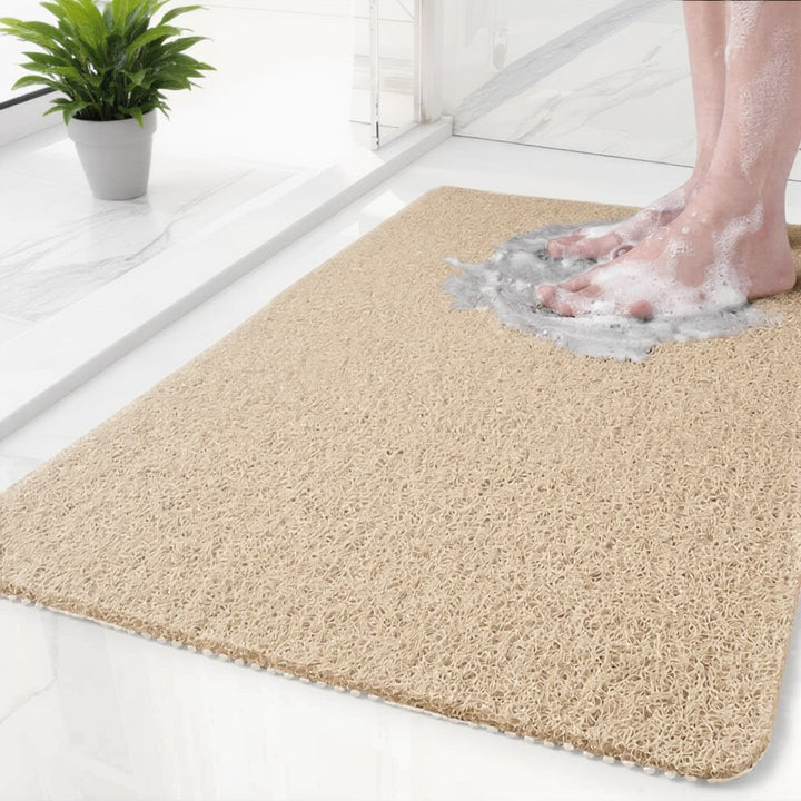 Non Slip Shower Mat Material Soft Texture Efficient Water Drainage for Bathroom Safety