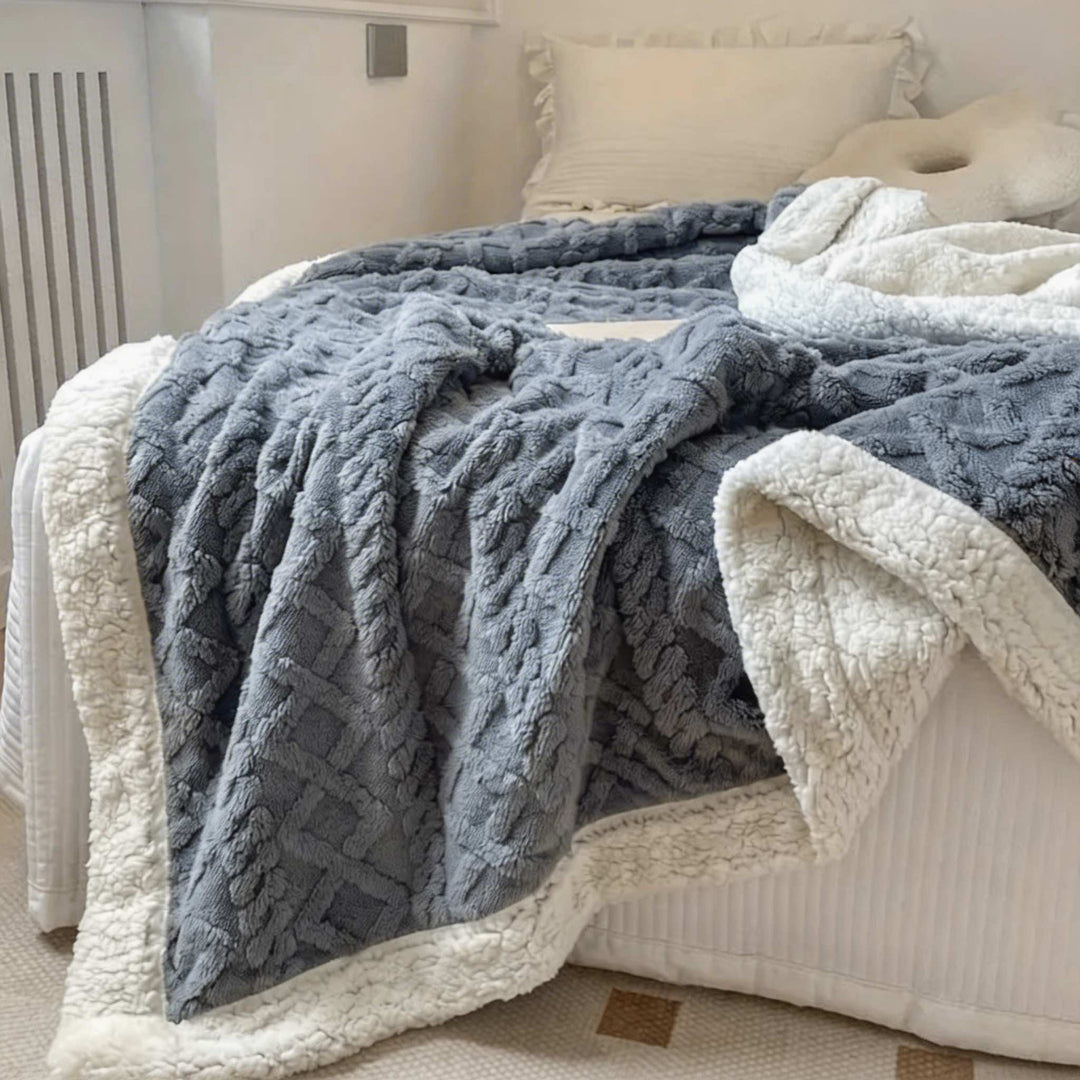 Reversible Sherpa Throw Blanket Lightweight Soft Fleece for Year-Round Comfort Multiple Sizes