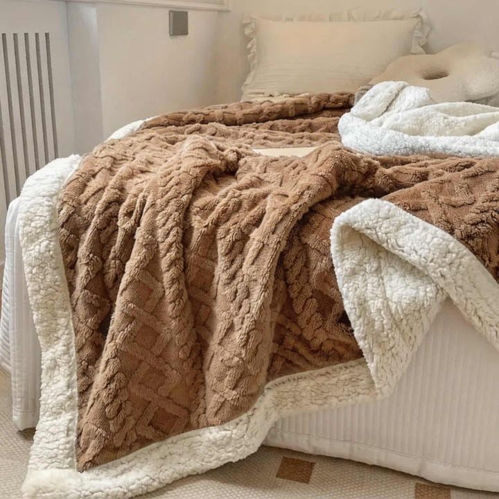 Reversible Sherpa Throw Blanket Lightweight Soft Fleece for Year-Round Comfort Multiple Sizes