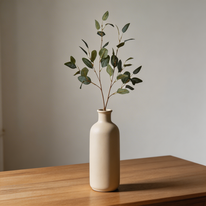 Artificial Plants Indoor Eucalyptus Spray 35.4 in Faux Greenery Decorative Arrangement Maintenance-Free