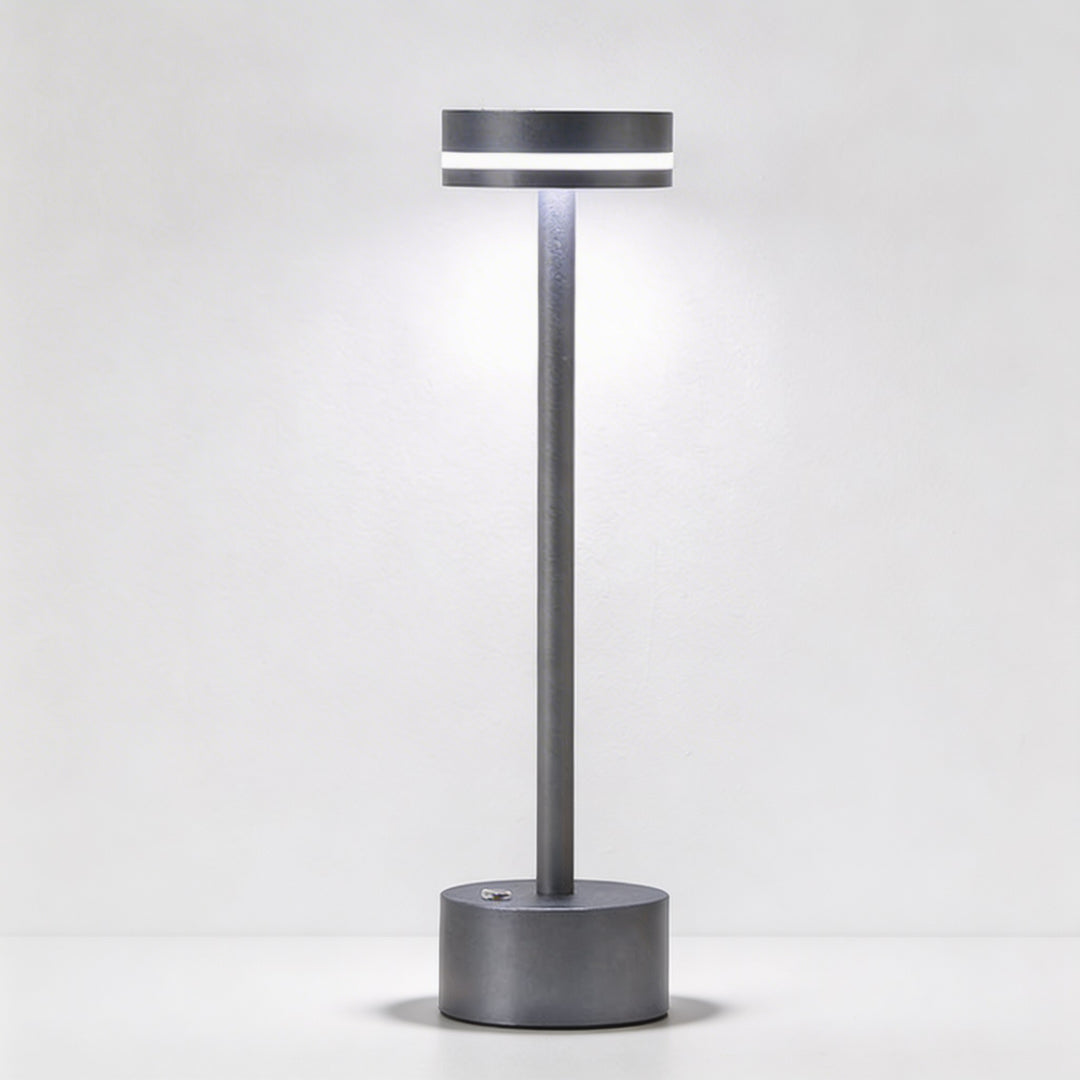Modern Portable Table Lamp Cordless Aluminum LED Dimmable Touch Control USB Rechargeable