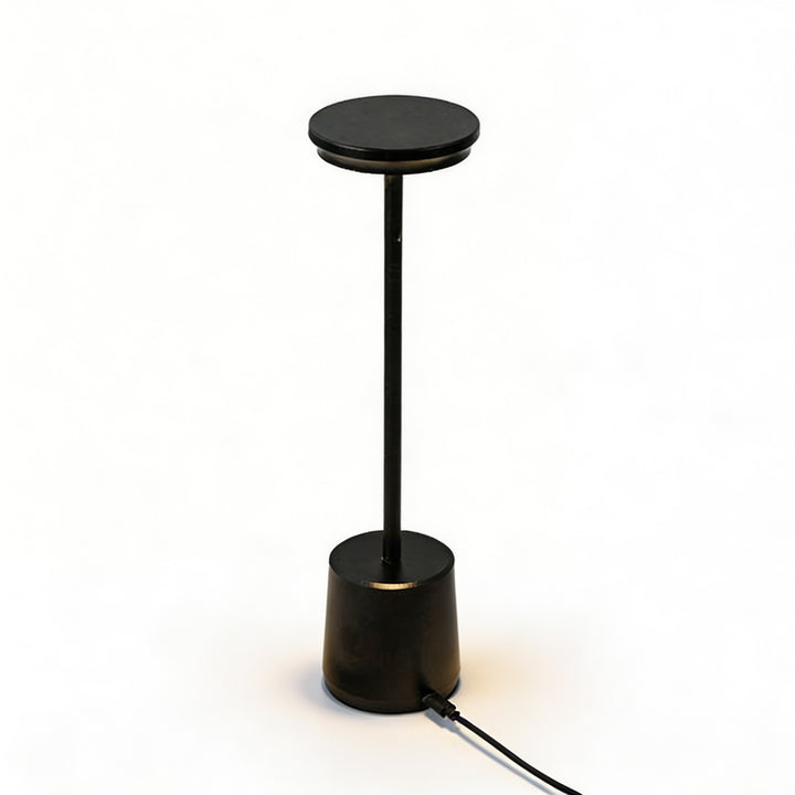 Modern LED Table Lamp Cordless Metal Design Adjustable Color Temperature USB Rechargeable