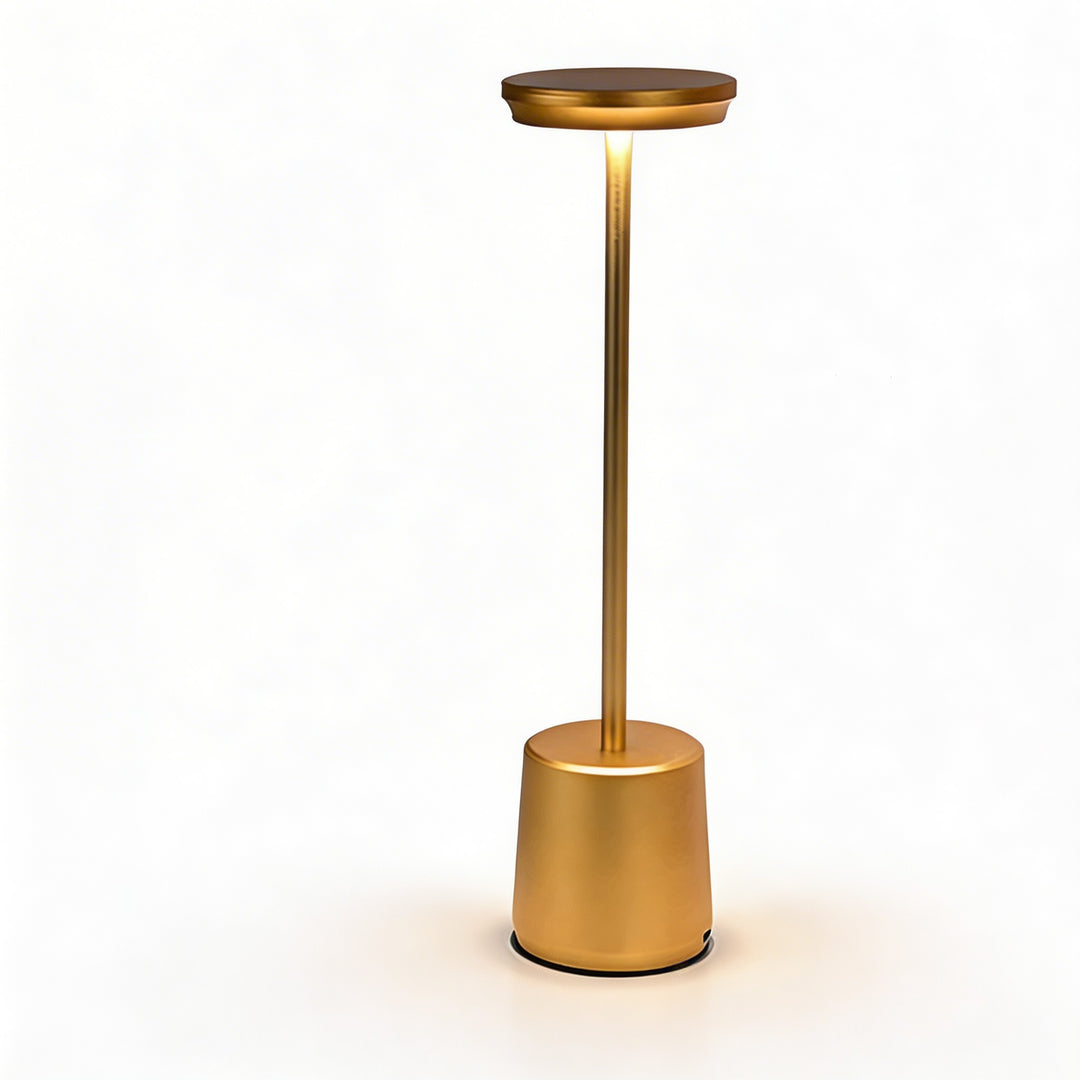 Modern LED Table Lamp Cordless Metal Design Adjustable Color Temperature USB Rechargeable