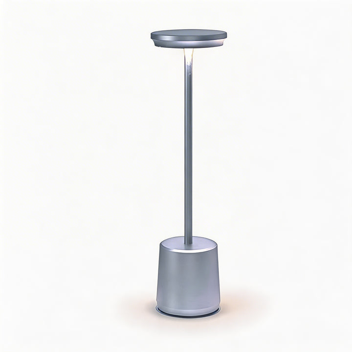 Modern LED Table Lamp Cordless Metal Design Adjustable Color Temperature USB Rechargeable