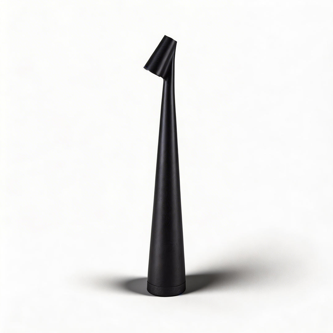 Modern Cone Shaped Table Lamp LED Dimmable Adjustable Metal USB Rechargeable Cordless Design