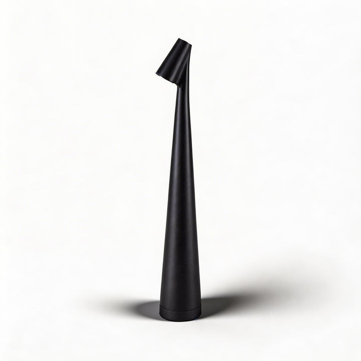 Modern Cone Shaped Table Lamp LED Dimmable Adjustable Metal USB Rechargeable Cordless Design