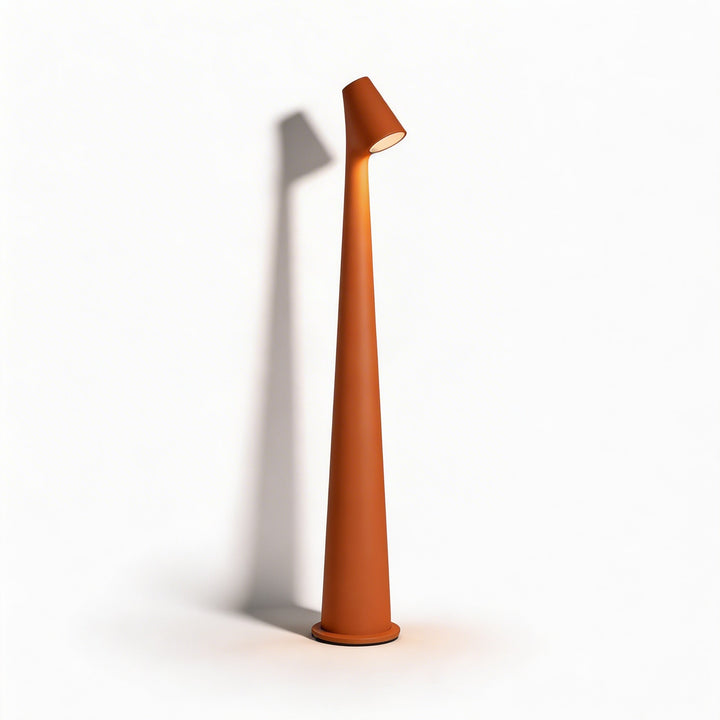 Modern Cone Shaped Table Lamp LED Dimmable Adjustable Metal USB Rechargeable Cordless Design